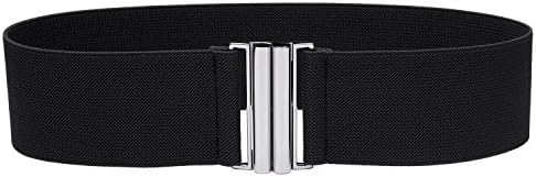 Syuer Womens Wide Elastic Waist Belt Cinch Belt Trimmer Stretch Waistband