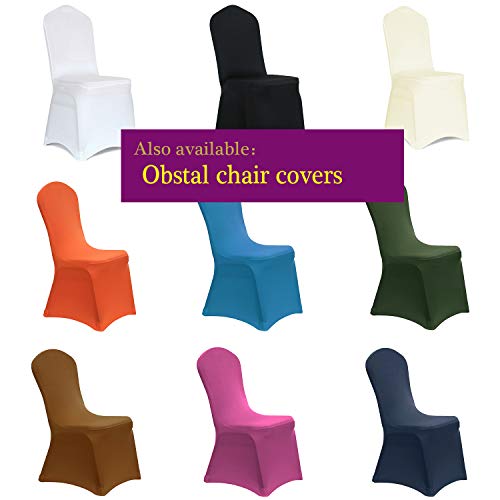 Obstal 6ft Stretch Spandex Table Cover for Standard Folding Tables Universal Rectangular