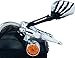 Kuryakyn 1764 Motorcycle Handlebar Accessory: Skeleton Hand Rear View Side Mirrors, Black Stems/Chrome Heads, 1 Pair