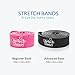 Latex Yoga ​Stretch​ Bands ​for Stretching​ ​&​​ ​Dance,​ ​Ballet,​ ​Gymnastics​ ​Heavy​ ​Resistance​ ​Band​ ​w/ Videos and Ebook