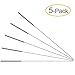 PAGOW 5-Pack 0.4mm 3D Printer Nozzle Cleaning Kit - Stainless Steel Needle Drill Bits, 4.1