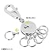 Troika BIRDIE – #KYR01-A117 – Keyring with carabiner hook – 6 exchangeable rings – metal– shiny – chrome plated – multicoloured original