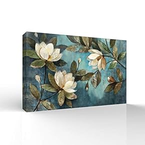 Wall26-Canvas Wall Art-Vintage Flower-Giclee Painting Wall Art for Bedroom Living Room Home Decoration - 12x18 inches