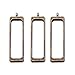 10pcs 40.3x12mm Rectangular Framework zinc Alloy Accessories,Open Back Pendant,Resin Mould,Antique Bronze