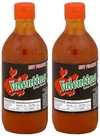 Valentina Black Label Hot Sauce - 12.5 oz. (Pack of 2) (Extra Hot) Pack of 4