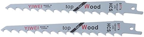 SLYlive 2Pcs 6¡± Blades Reciprocating Saw Sharp S617K Extra Sabre Pruning for Wood Safety