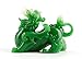 Feng Shui Wealth Prosperity Green Pi Xiu/Pi Yao Statue Car Dashboard Decoration, Attract Wealth and Good Luck,Feng Shui Decor (Green)