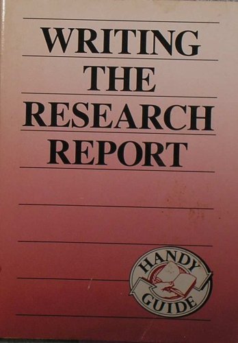 Download Writing the Research Report (Handy Guide)