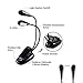 Book light， Clip On Book Reading Lamp - 4LED 4 Levels of Brightness-No Flicker，Rechargeable and，Flexible Dual Head，Daylight White，Travel Light，Clip，Light Reading at Night，Best Gift (black)