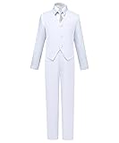 White Suit for Boys All White Tuxedo Outfit Dress
