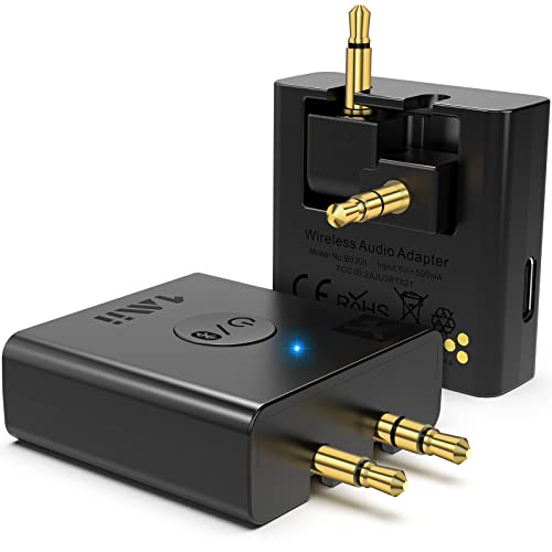 1Mii Airplane Bluetooth 5.3 Adapter for Headphones W/Portable Charging