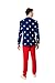 OppoSuits Men American Flag Suit - USA Outfit for the 4th of July with Red White and Blue Jacket, Pants and Tie