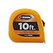 Keson PG10 Short Tape Measure with Lacquer Coated Steel Blade (Graduations: ft., in.), 1/4-Inch by 10-Foot