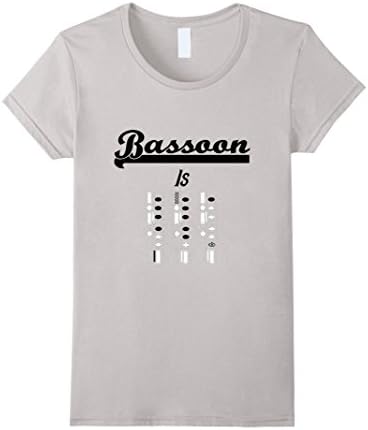 Womens Bassoon Is BAE t shirt Large Silver
