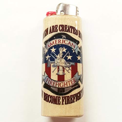 American Firefighter Fire Department Lighter Case Holder Sleeve Cover Fits Bic Lighters