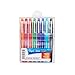 Paper Mate Point Guard Flair Needle Tip Stick Pen, Ink.7mm, Pack of 8, Assorted (89061)