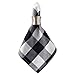 DII Buffalo Check Collection, Classic Farmhouse Cloth Napkin Set, 20x20, Black & White, 6 Piece