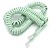 Telephone Cord Handset Curly - Phone Color Earth Day Green 25ft - Works on virtually All Trimline Phones and Princess Telephones - Landline Telephone Accessory iSoHo Phones