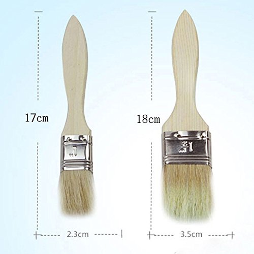 Yunhigh BBQ Basting Brush for Grill Natural Bristle Pastry Brushes with Long Wooden Handle - Thumbnail 6