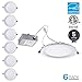 TORCHSTAR 14-Pack Basic Series 6 Inch 12W Dimmable Slim LED Downlight with J-Box, 100W Eqv. Recessed Ceiling Light, 850lm, ETL & Energy Star Low Profile Light, 4000K Cool White, 5 Years Warranty