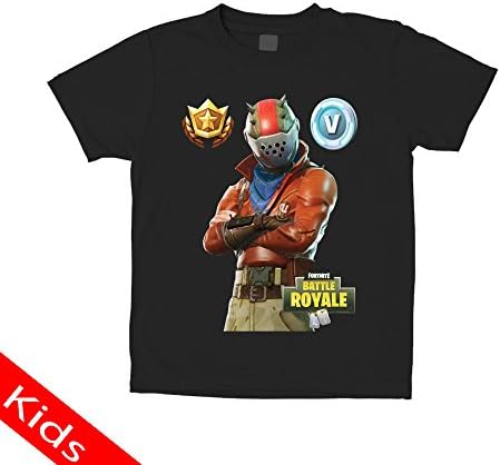 Fortnite Game Rust Lord Kids Black T-Shirt