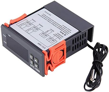 POWERTOOL 220V Temperature Controller Thermostat, Digital Temperature Thermostat STC-1000 Controller -50℃~110℃ Heating Cooling