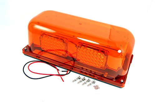 Amber Colored Permanent Mount Flashing Mini LED Light Bar