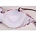 JingQi Women's Bandeau Push Up Floral Beach Wear Swimwear Bikini (Small, Purple)