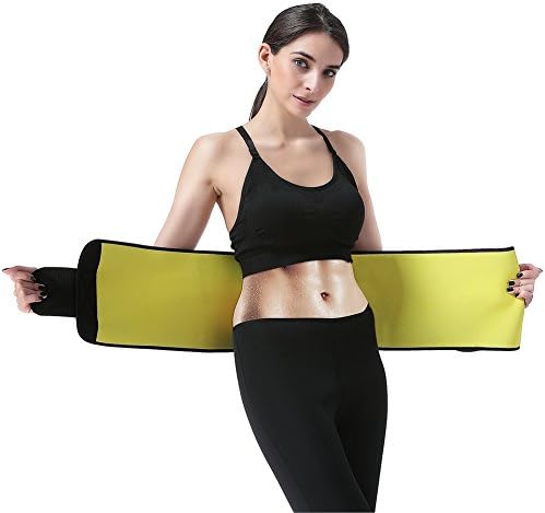 CXYSY Waist Trimmer Belt Slimming Neoprene Ab Belt Trainer for Faster Weight Loss, Stomach Fat Burner Wrap Tummy Control (L:9"x 48")