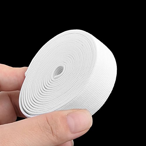 uxcell Rubber Home Stretchy Elastic String Sewing Pants Trousers Garments Band Rope White