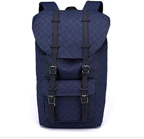 Fashion Personality Backpack Outdoor Leisure Student Bag, Business Laptop Backpack for Men,Travel Water-Resistant School Bookbag Fits 17 in Laptops (Color : Blue)