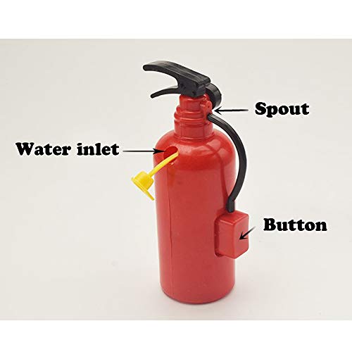 X Hot Popcorn 6 Pcs Mini Fire Extinguisher Shape Water Gun Squirter, Fun Outdoor Summer Toys for Boys and Girls - Thumbnail 2