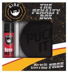 Gibs THE PENALTY BOX -- BUSHMASTER OIL &amp; PUCK IT SOAP
