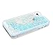 iPhone 5S Case,iPhone 5S Hard Case,iPhone 5S Glitter Case,PHEZEN Bling Transparent Plastic 3D Glitter Quicksand and Star Liquid Hard Back Protective Case Cover for iPhone 5 5S