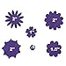 240 Piece - Craft Felt Flowers - Assorted Color Felt Flower Shapes - by Wildflower Toys