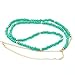 BODYA Fashion Harness Women Bikini Gold Link Beach Crossover Green Beads Waist Belly Body Chain Necklace