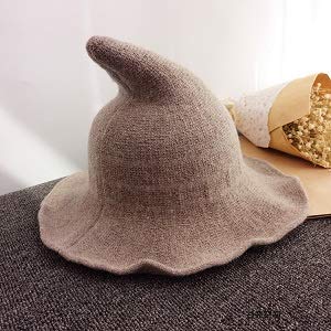 for Halloween Party Masquerade Cosplay Costume Accessory and Daily Fekey/&JF Womens Witch Kinitted-Wool Hats