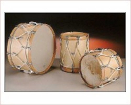 TAMBOR REDOBLANTE - Honsuy (35,5 x 35 Cm.) Parche de Piel