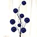 10pcs Royal Blue Tissue Hanging Paper Pom-poms, Hmxpls Flower Ball Wedding Party Outdoor Decoration Premium Tissue Paper Pom Pom Flowers Craft Kit, 10 Inch