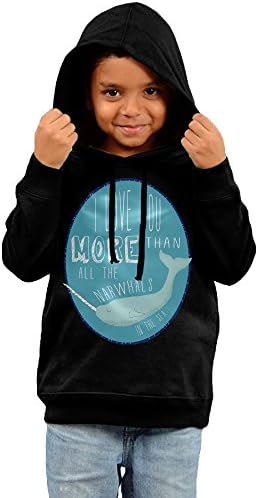 Toddler Love You More Than All The Narwhals Cool Hoodie Unisex