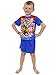 Paw Patrol Toddler Boys 3 Piece Shorts Pajamas Set (4T, Blue/Red)