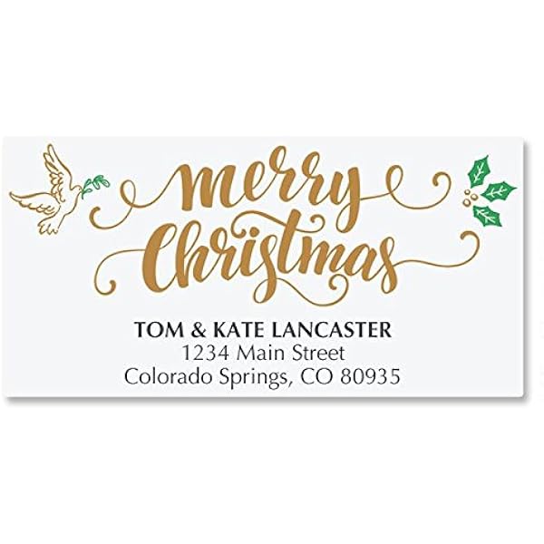 Amazon.com : Rejoice Calligraphy Personalized Christmas ...