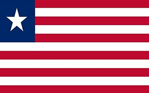 Perfectflags Liberia Flag 5ft x 3ft Large - 100% Polyester - Metal Eyelets - Double Stitched