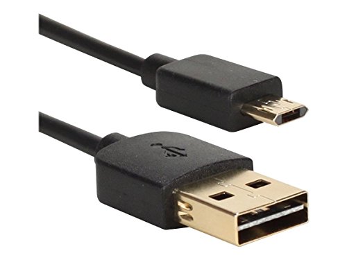 QVS QP2218R3 USB Cable - 3 ' - 5 Pin Micro-USB Type B (M) To 4 Pin USB Type A (M), Black