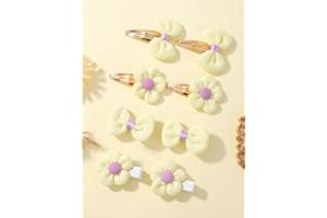 Cute Girls' Hair Clips Set – Bow & Flower Hairpins, Perfect for Toddlers and Kids, Comfortable & Stylish, Great for Everyday 