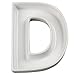 Ivy Lane Design Ceramic Love Letter Dish, Letter D, White, 6-Inch