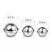 SEILANC Bath Bomb Mold, Metal Bath Bomb Mold Set, 12 Pcs 3 Sizes with Baking Stickers, Large & Small Bath Bomb Molds, DIY Metal Bath Bomb Mold Fits for Crafting Your Bath Homemade