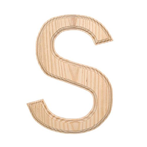 6" Blank Unfinished Wooden Letter S