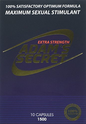 Adam's Secret 1500 100% Natural Male Libido Performance Enhancement 10 Pack (2 Pack)