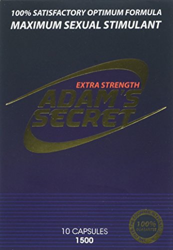 Adam's Secret 1500 100% Natural Male Libido Performance Enhancement 10 Pack (2 Pack)